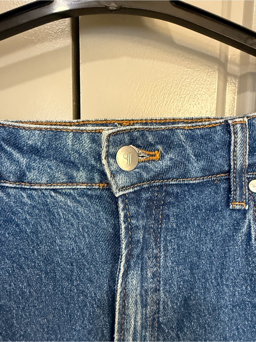 Pilcro High-Rise Wide Leg Women’s Jeans in Dark Blue - Picture 5 of 8
